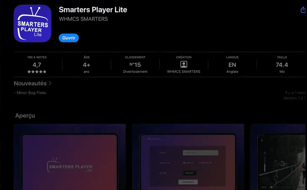 Step 2 - Open Smarters Player Lite