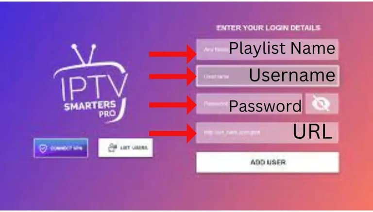 Step 4 - Enter your IPTV Credentials