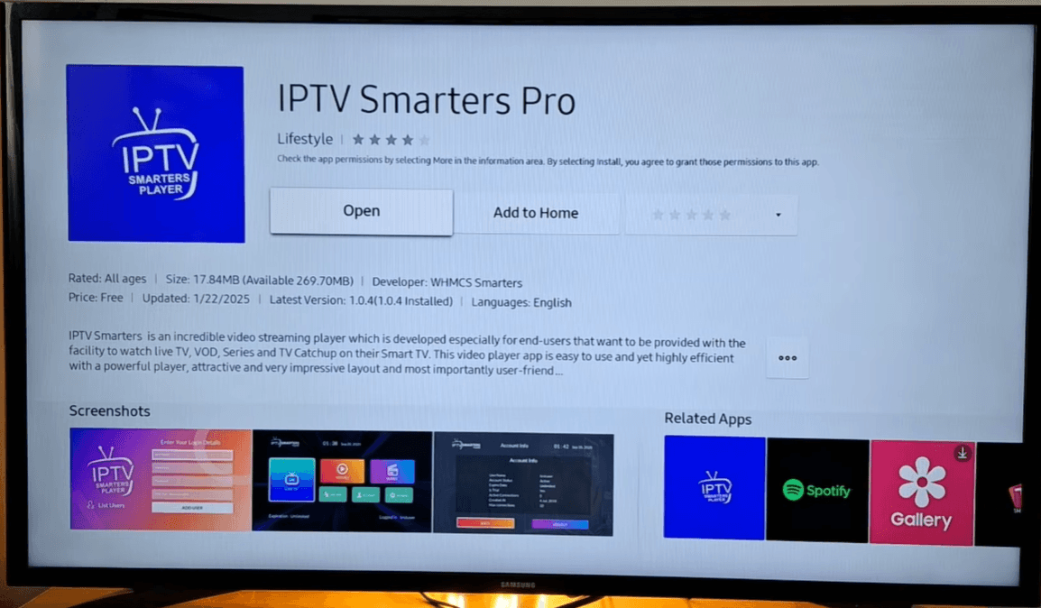 Step 2 - Open IPTV Smarters Pro